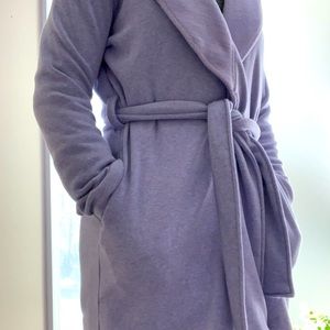Purple cozy Ugg bathrobe